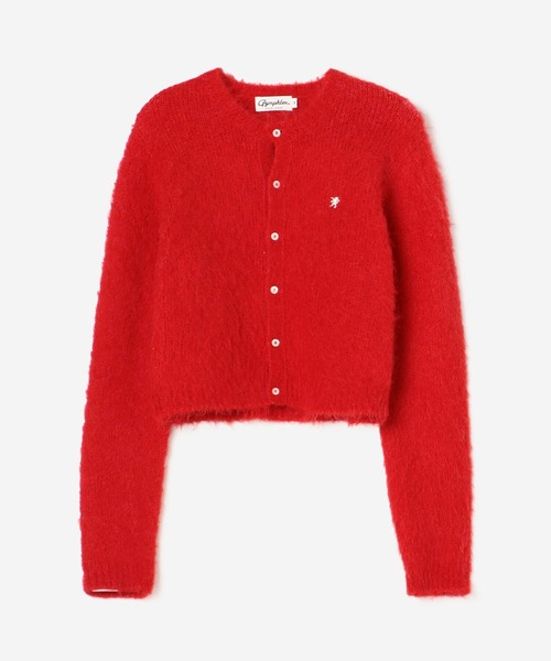 GYMPHLEX（ジムフレックス）の「Gymphlex | シャギーニット ショートカーディガン WOMEN（カーディガン/ボレロ・レディース・グレー/ブラウン系その他/レッド/ダークネイビー・14）」の21枚目の写真