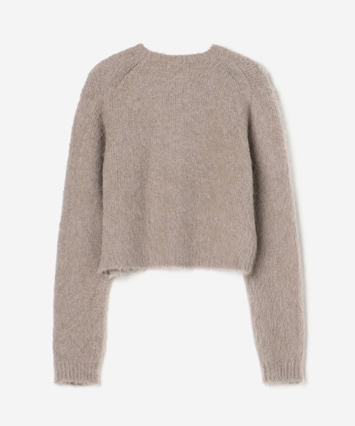 GYMPHLEX（ジムフレックス）の「Gymphlex | シャギーニット ショートカーディガン WOMEN（カーディガン/ボレロ・レディース・グレー/ブラウン系その他/レッド/ダークネイビー・14）」の13枚目の写真