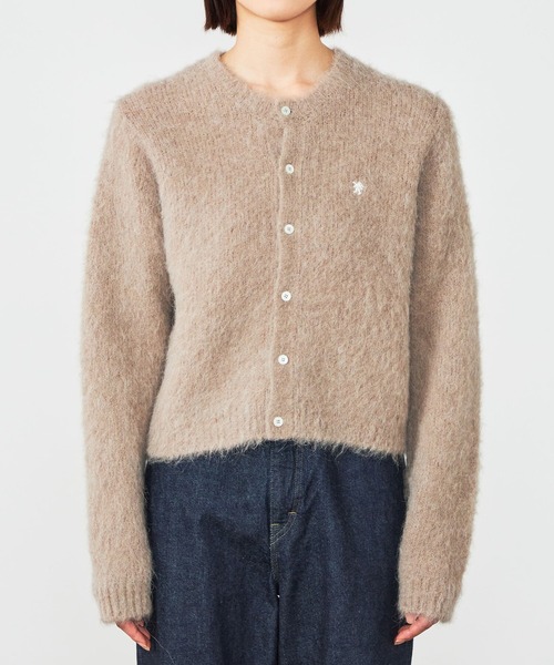 Gymphlex | シャギーニット ショートカーディガン WOMEN（カーディガン