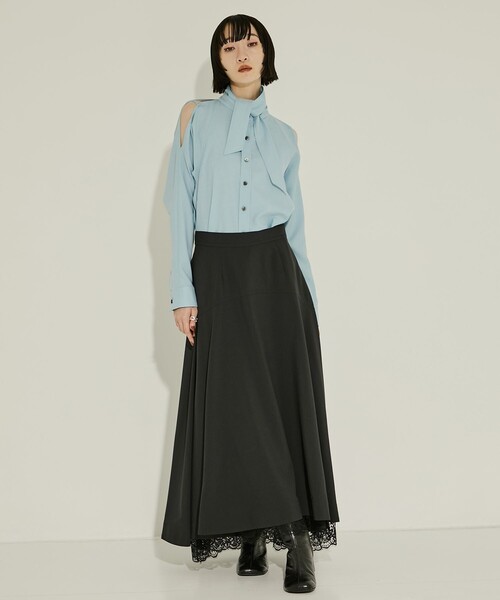 AKANE UTSUNOMIYA(アカネウツノミヤ)の「【AKANE UTSUNOMIYA/アカネウツノミヤ】WAO-FSK50-2009/レーススカート/秋服(スカート・レディース・ブラック/ブラウン・36/38)」の17枚目の写真