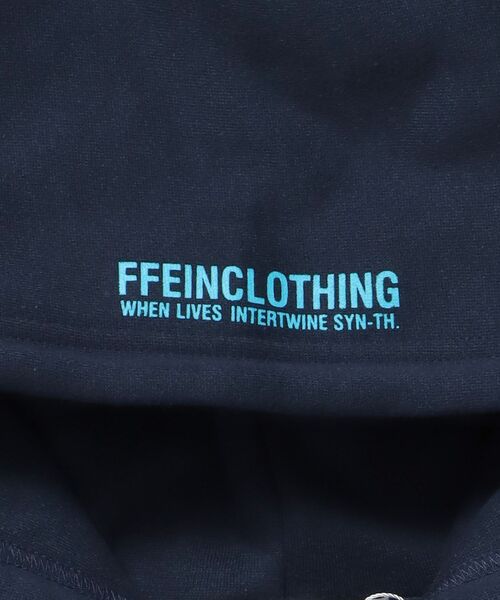 FFEIN（フェイン）の「【FFEIN（フェイン）】ヘビーウエイトぼかしロゴ立体フードジップパーカー / パーカー 裏起毛 ジップ 刺繍 ロゴ フーディ ダブルジップ（パーカー・メンズ・ワイン/アッシュグレー/ブラック/ネイビー・MEDIUM/SMALL/LARGE）」の14枚目の写真
