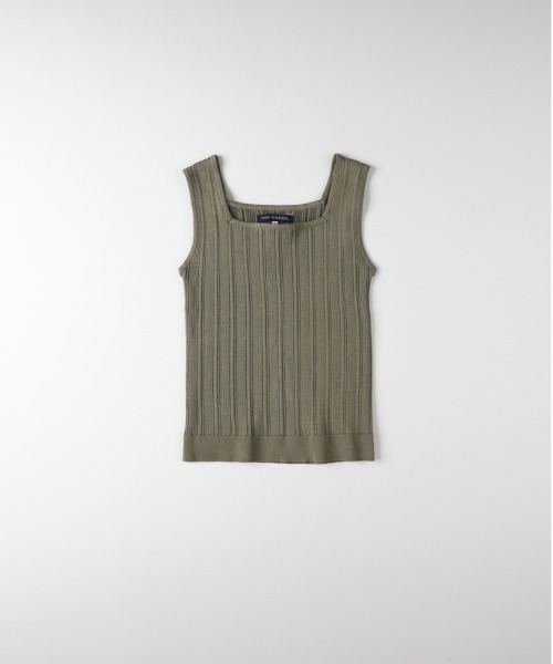 Right-on(ライトオン)の「【HONEYSUCKLE ROSE】ニットタンクトップ(その他トップス・レディース・ブラック/オフホワイト/カーキブラウン・M/L)」の3枚目の写真