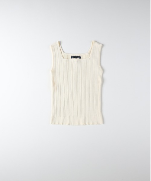 Right-on(ライトオン)の「【HONEYSUCKLE ROSE】ニットタンクトップ(その他トップス・レディース・ブラック/オフホワイト/カーキブラウン・M/L)」の4枚目の写真