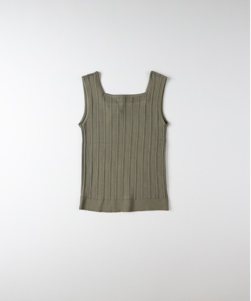 Right-on(ライトオン)の「【HONEYSUCKLE ROSE】ニットタンクトップ(その他トップス・レディース・ブラック/オフホワイト/カーキブラウン・M/L)」の7枚目の写真