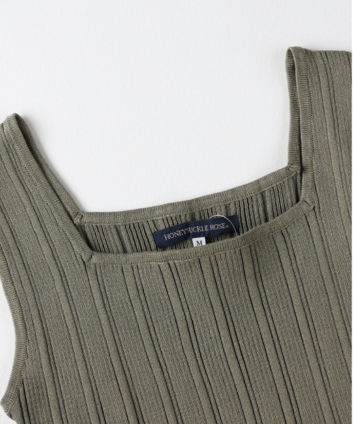 Right-on(ライトオン)の「【HONEYSUCKLE ROSE】ニットタンクトップ(その他トップス・レディース・ブラック/オフホワイト/カーキブラウン・M/L)」の8枚目の写真