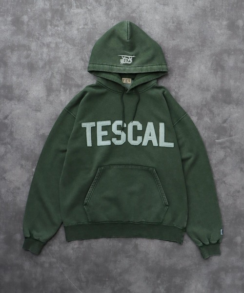The Endless Summer(エンドレスサマー)の「TES LOCAL CREW PIGMENT BIG SWEAT PARKA / スウェットパーカー(パーカー・メンズ・ブラック/グリーン/ネイビー/サックスブルー・SMALL/MEDIUM/LARGE/X-LARGE)」の3枚目の写真