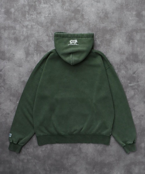 The Endless Summer(エンドレスサマー)の「TES LOCAL CREW PIGMENT BIG SWEAT PARKA / スウェットパーカー(パーカー・メンズ・ブラック/グリーン/ネイビー/サックスブルー・SMALL/MEDIUM/LARGE/X-LARGE)」の10枚目の写真