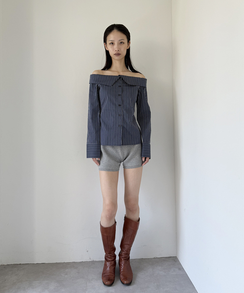 Oriens JOURNAL STANDARD(オリエンス ジャーナルスタンダード)の「ジャカードニットショートパンツ(その他パンツ・レディース・グレー/グリーン・FREE)」の7枚目の写真