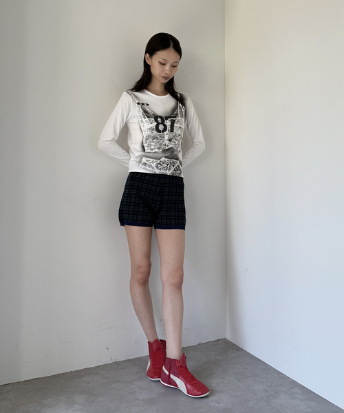 COLUMN ジャカードショートパンツ COLUMN（コラム）の「COLUMN / ジャカードショートパンツ