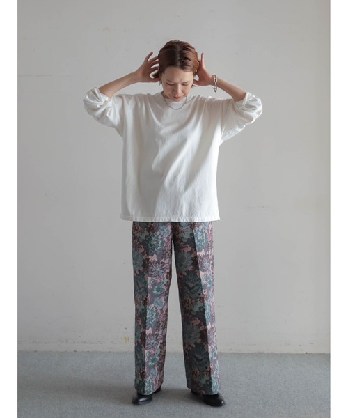 FIL DE FER（フィルデフェール）の「USA COTTON製品染　クルーネックTEE（Tシャツ/カットソー・レディース・パープル/イエロー/ホワイト・FREE）」の6枚目の写真