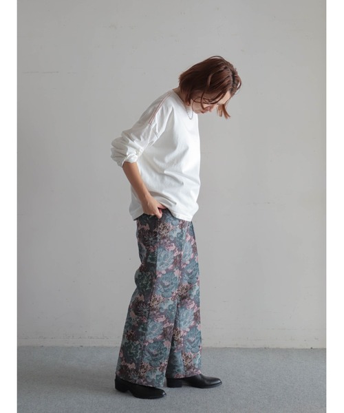 FIL DE FER（フィルデフェール）の「USA COTTON製品染　クルーネックTEE（Tシャツ/カットソー・レディース・パープル/イエロー/ホワイト・FREE）」の7枚目の写真