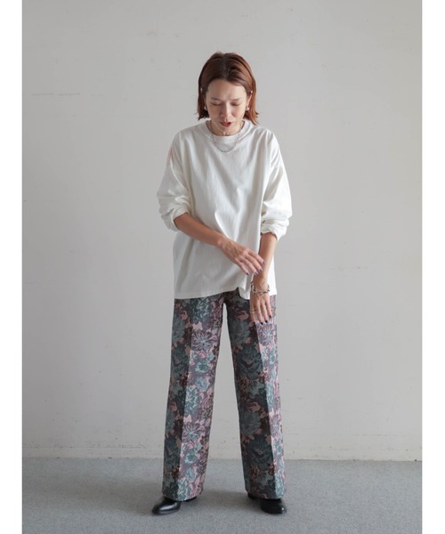 FIL DE FER（フィルデフェール）の「USA COTTON製品染　クルーネックTEE（Tシャツ/カットソー・レディース・パープル/イエロー/ホワイト・FREE）」の9枚目の写真