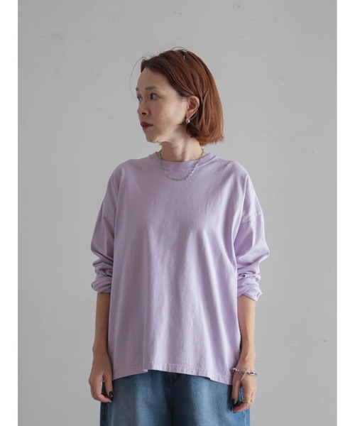 FIL DE FER（フィルデフェール）の「USA COTTON製品染　クルーネックTEE（Tシャツ/カットソー・レディース・パープル/イエロー/ホワイト・FREE）」の11枚目の写真