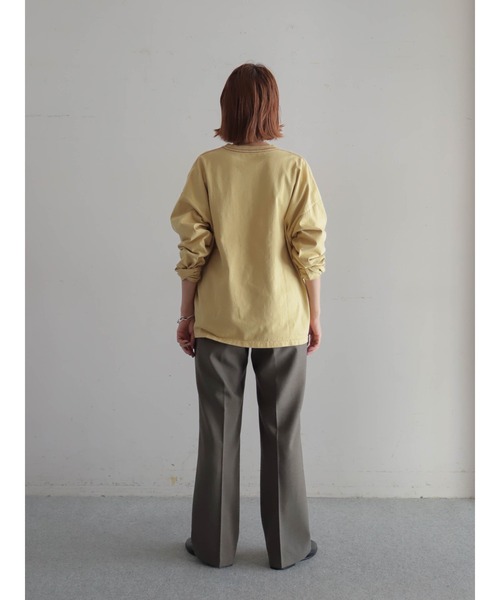 FIL DE FER（フィルデフェール）の「USA COTTON製品染　クルーネックTEE（Tシャツ/カットソー・レディース・パープル/イエロー/ホワイト・FREE）」の20枚目の写真