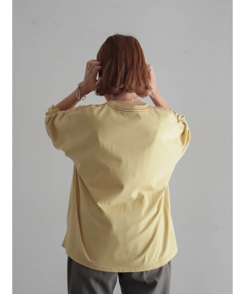 FIL DE FER（フィルデフェール）の「USA COTTON製品染　クルーネックTEE（Tシャツ/カットソー・レディース・パープル/イエロー/ホワイト・FREE）」の17枚目の写真