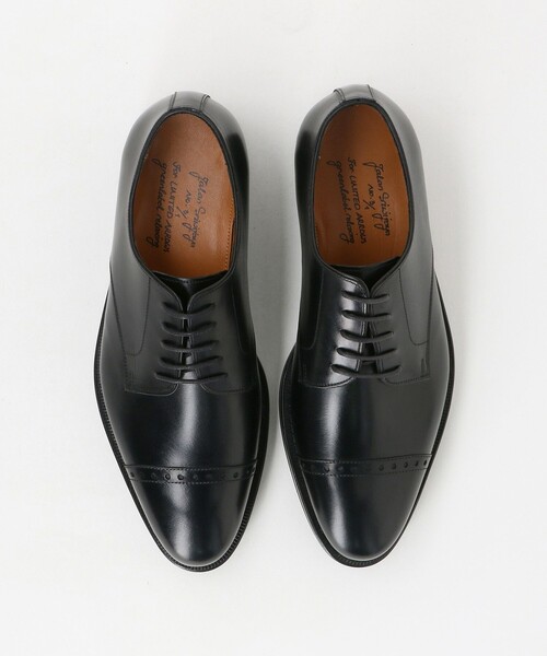 JALAN SRIWIJAYA（ジャランスリウァヤ）の「【別注】＜Jalan Sriwijaya＞5アイ キャップトウ 外羽根 ビブラム ドレスシューズ（ドレスシューズ・メンズ・ブラック・40/38/39/41/42/43）」の3枚目の写真