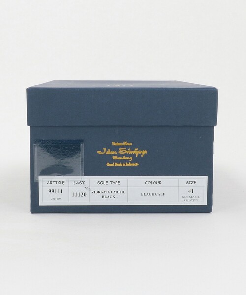 JALAN SRIWIJAYA（ジャランスリウァヤ）の「【別注】＜Jalan Sriwijaya＞5アイ キャップトウ 外羽根 ビブラム ドレスシューズ（ドレスシューズ・メンズ・ブラック・40/38/39/41/42/43）」の11枚目の写真