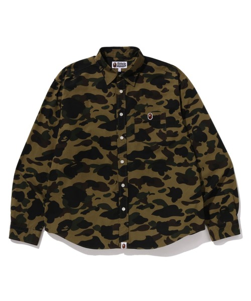 A BATHING APE(アベイシングエイプ)の「1ST CAMO ONE POINT RELAXED FIT LS SHIRT(シャツ/ブラウス・メンズ・グリーン/イエロー・X-LARGE/MEDIUM/XX-LARGE/SMALL/LARGE)」の2枚目の写真