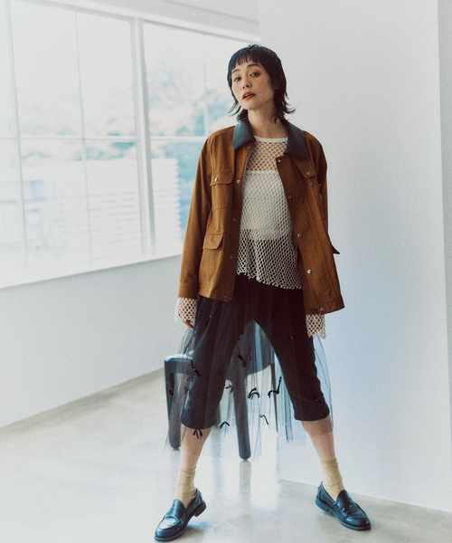 JOURNAL STANDARD relume（ジャーナルスタンダード　レリューム）の「【RENA x relume】カバーオールブルゾン（カバーオール・レディース・ベージュ/ブラウン・FREE）」の9枚目の写真