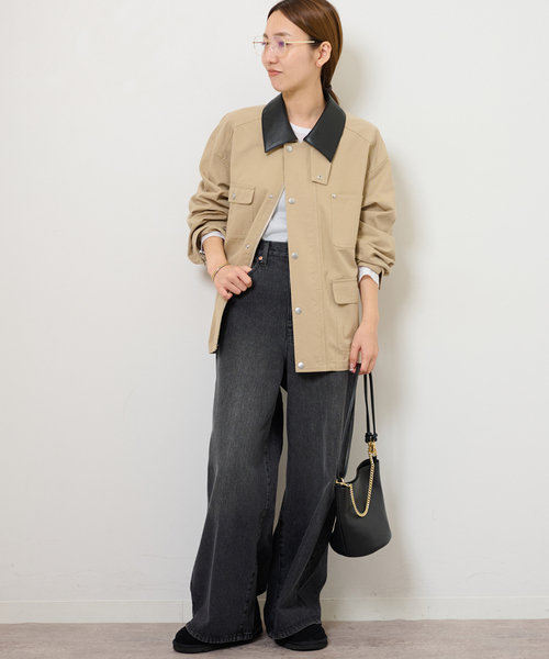 JOURNAL STANDARD relume（ジャーナルスタンダード　レリューム）の「【RENA x relume】カバーオールブルゾン（カバーオール・レディース・ベージュ/ブラウン・FREE）」の21枚目の写真