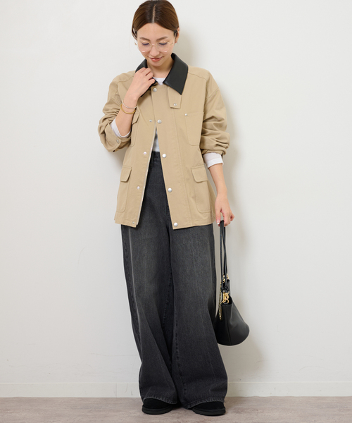 JOURNAL STANDARD relume（ジャーナルスタンダード　レリューム）の「【RENA x relume】カバーオールブルゾン（カバーオール・レディース・ベージュ/ブラウン・FREE）」の22枚目の写真