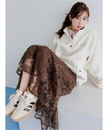 SNIDEL | ファブリックイレヘムフレアスカート(スカート)