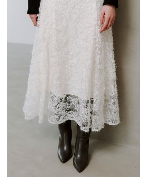 SNIDEL（スナイデル）の「ファブリックイレヘムフレアスカート（スカート・レディース・ミント/ブラウン/ホワイト・1/0）」の11枚目の写真