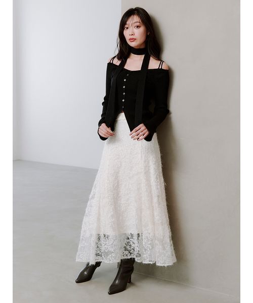 ファブリックイレヘムフレアスカート（スカート）｜SNIDEL（スナイデル