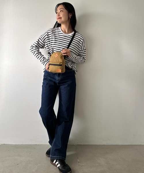 Lee(リー)の「Lee/リー デイパック型 ミニショルダー/パッチ付き/アウトドア(ショルダーバッグ・レディース・ベージュ/グリーン/ブラック・FREE)」の5枚目の写真