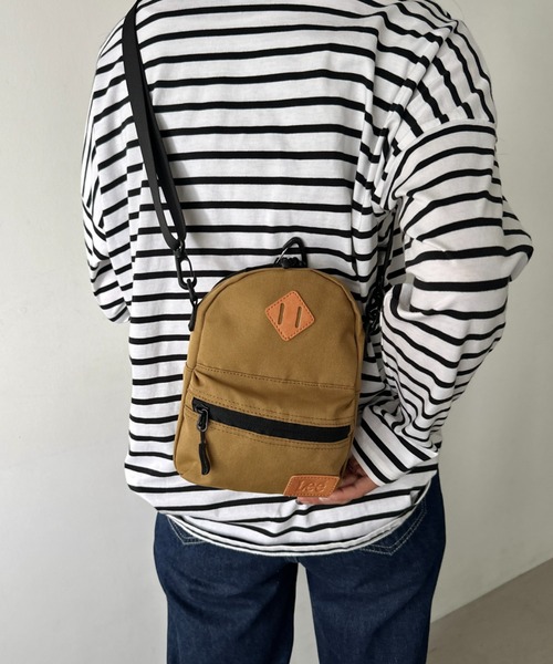 Lee(リー)の「Lee/リー デイパック型 ミニショルダー/パッチ付き/アウトドア(ショルダーバッグ・レディース・ベージュ/グリーン/ブラック・FREE)」の21枚目の写真