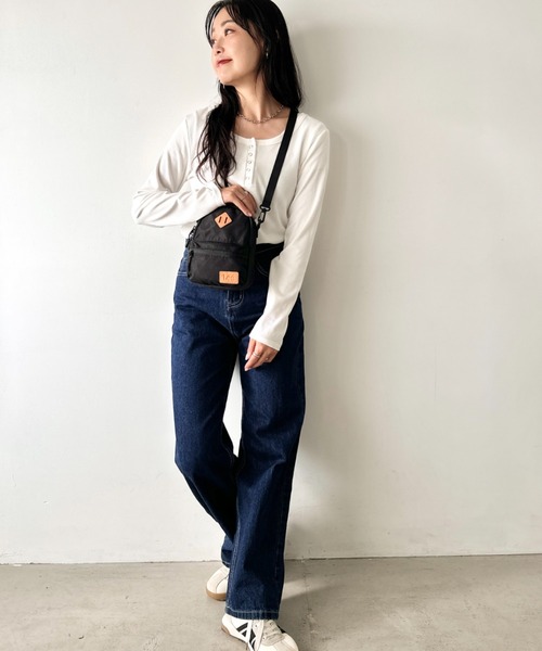 Lee(リー)の「Lee/リー デイパック型 ミニショルダー/パッチ付き/アウトドア(ショルダーバッグ・レディース・ベージュ/グリーン/ブラック・FREE)」の6枚目の写真