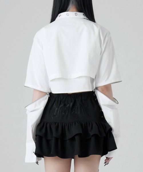 LAZYSLAY パンクロックシャツ(White) セール】パンクロックシャツ（シャツ/ブラウス）｜LAZYSLAY（レイジー
