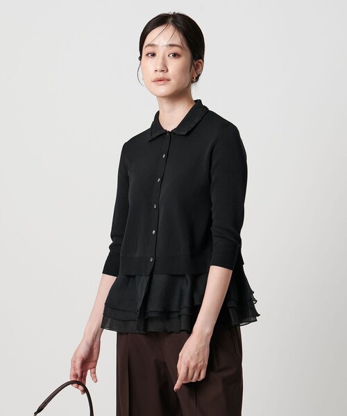 レディー ポロコンビ ニット ウォッシャブル（ニット/セーター