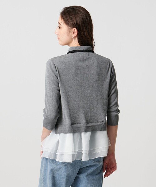 セール】レディー ポロコンビ ニット ウォッシャブル（ニット/セーター