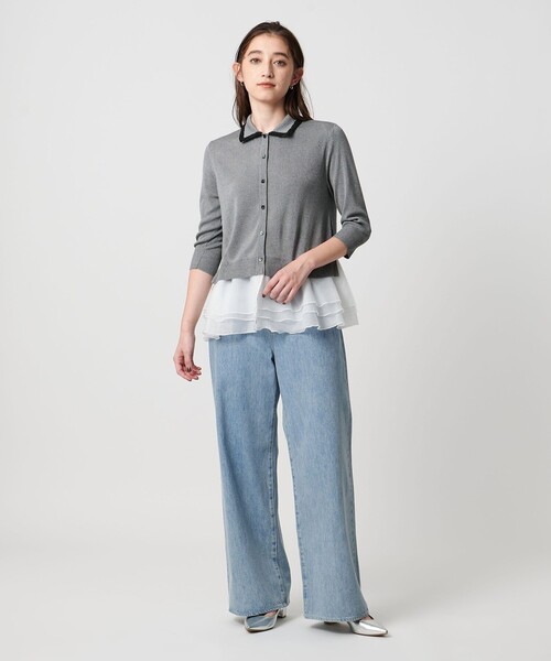 レディー ポロコンビ ニット ウォッシャブル（ニット/セーター