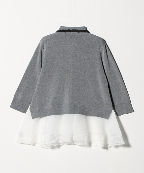 ユナイテッドアローズ　レディー ポロコンビ ニット ウォッシャブル UNITED ARROWS｜レディー ポロコンビ ニット ウォッシャブル