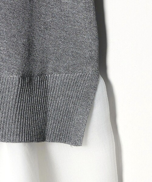 レディー ポロコンビ ニット ウォッシャブル（ニット/セーター