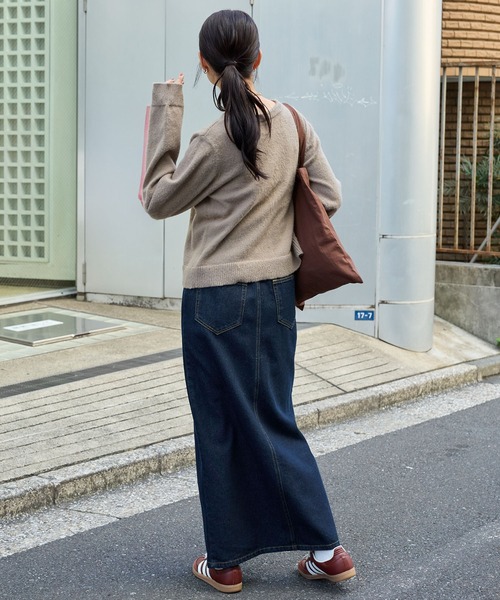 オゾンコミュニティ ヴィンテージ レインボーレースデニムロング