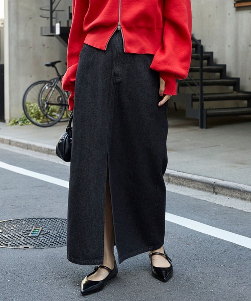 速乾/ウォッシャブル> ヴィンテージライク ハイウエスト デニム I