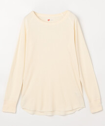 FREAK'S STORE（フリークスストア）の「限定展開 Hanes/ヘインズ ワッフルクルーネック(カットソー)（Tシャツ/カットソー・レディース）」