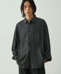 GRANCY】Vintage Fade Open-collar Shirt / ヴィンテージフェード