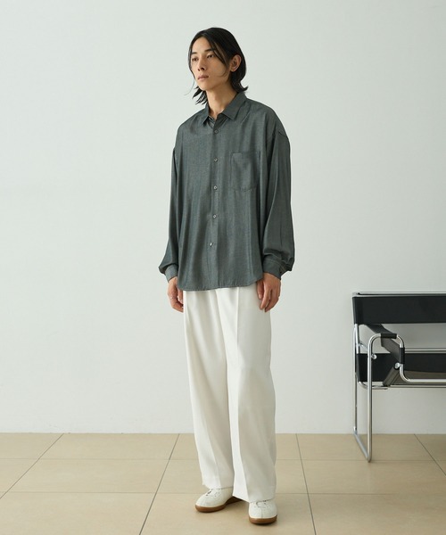 セール】〈吸水速乾〉デニムライクコンフォートリラックスロング