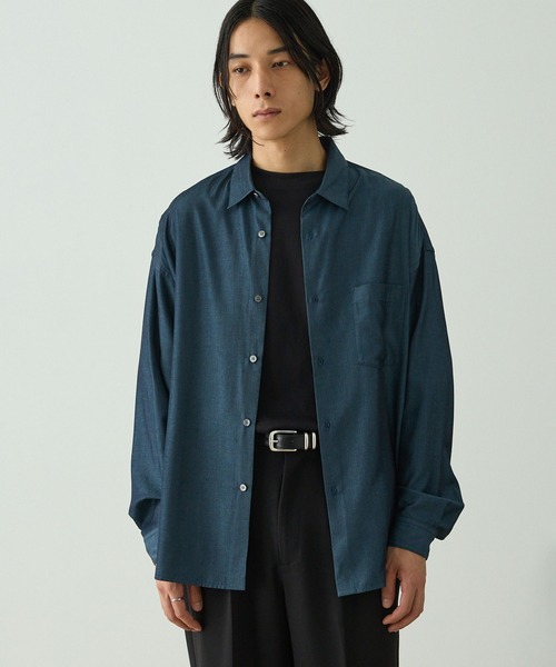 セール】〈吸水速乾〉デニムライクコンフォートリラックスロング