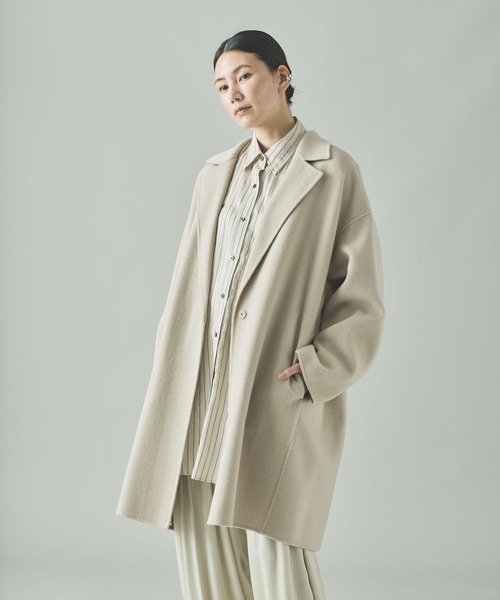 Curensologyカレンソロジー　チェックロングコートスプリングコート Curensology（カレンソロジー）の「Curensology(カレンソロジー