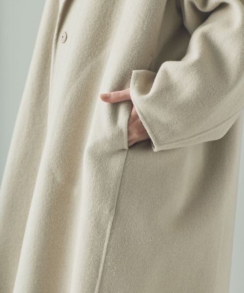 Curensology ＜C.S.G＞ウールカシミヤビーバーコート Curensology(カレンソロジー)/＜C.S.G＞ウールカシミヤビーバーコート