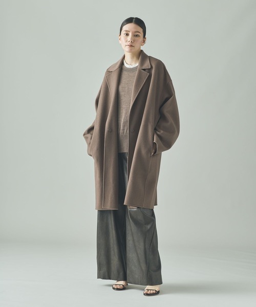 Curensology(カレンソロジー)の「Curensology(カレンソロジー)/<C.S.G>ウールカシミヤビーバーコート(チェスターコート・レディース・ネイビー/アイボリー/モカ・FREE)」の19枚目の写真