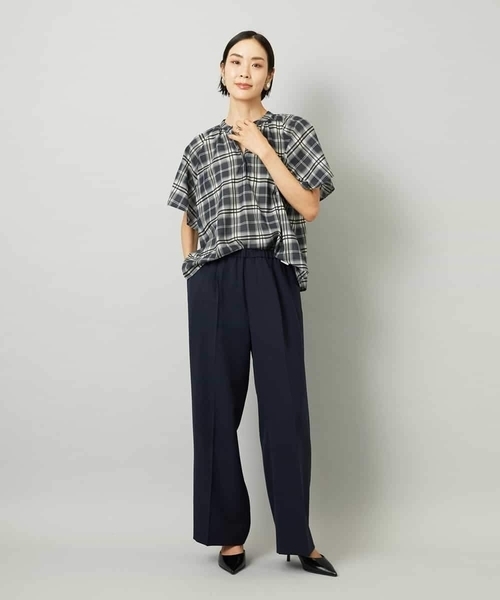 MICHEL KLEIN(ミッシェル・クラン)の「コージーワイドパンツ(その他パンツ・レディース・グレー/ボルドー/ネイビー・38)」の13枚目の写真
