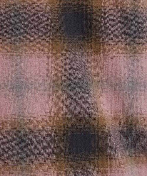 BAYFLOW（ベイフロー）の「ヴィンテージライクチェックシャツ（シャツ/ブラウス・メンズ・ピンク/オフホワイト/グレイッシュベージュ/ブラウン・LARGE/MEDIUM）」の14枚目の写真