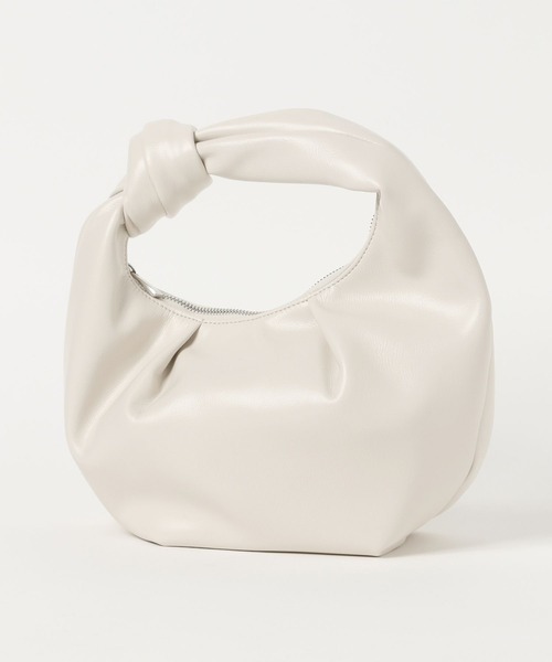 LEPSIM（レプシィム）の「結びレザーバッグ　204453（ハンドバッグ・レディース・ブラック/アイボリー・ONE SIZE）」の10枚目の写真