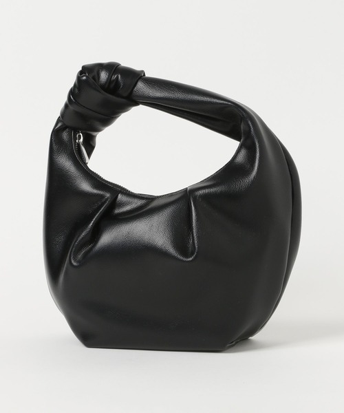 LEPSIM（レプシィム）の「結びレザーバッグ　204453（ハンドバッグ・レディース・ブラック/アイボリー・ONE SIZE）」の11枚目の写真